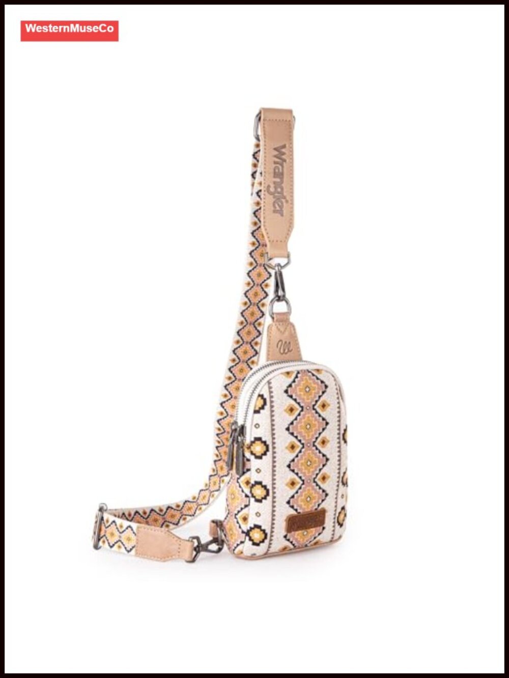 Aztec Sling Crossbody Bag Guitar Strap Chest Bag